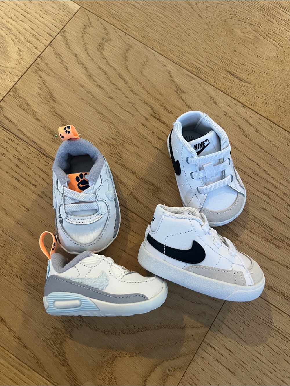 Two pairs of Baby Nike sneakers